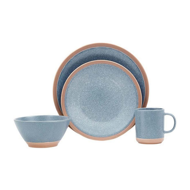 1981年製 SAHARA PAN SET 青 Baum Sahara Blue 16-pc. Ceramic Dinnerware Set, Color: Blue - JCPenney