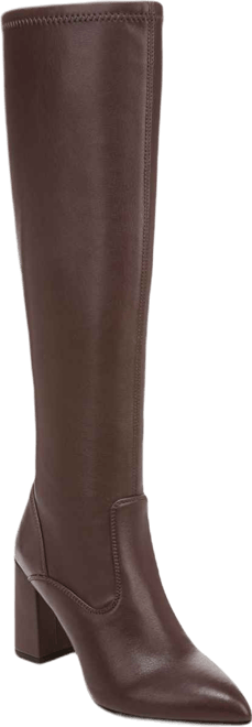 Women's Katherine Wide Calf Block Heel Pointed Toe Knee High Boots