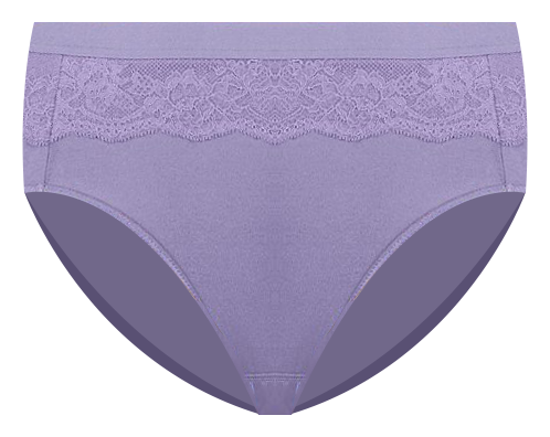 Bali, Intimates & Sleepwear, Bali Comfort Revolution Cooling Cotton  Seamless Hicut Purple Panties 33j New