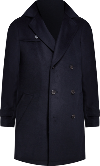 Chaps Men's Classic Double Breasted Overcoat - Macy's