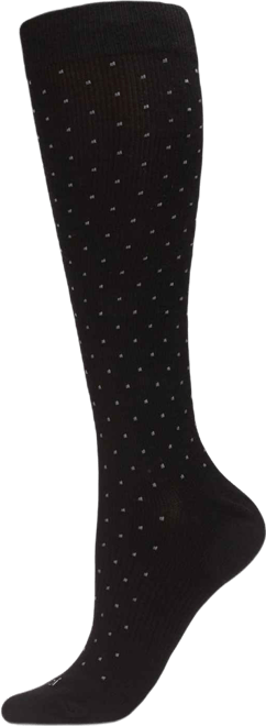 Men's Swiss Dot Cotton Compression Socks