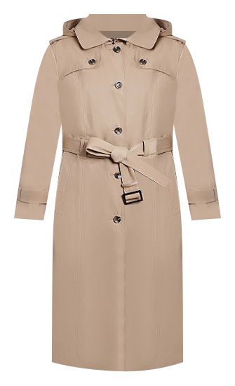 London fog hooded discount maxi trench coat