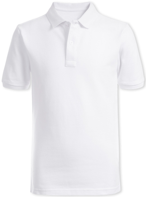 Big Boys Uniform Stretch Double Pique Polo