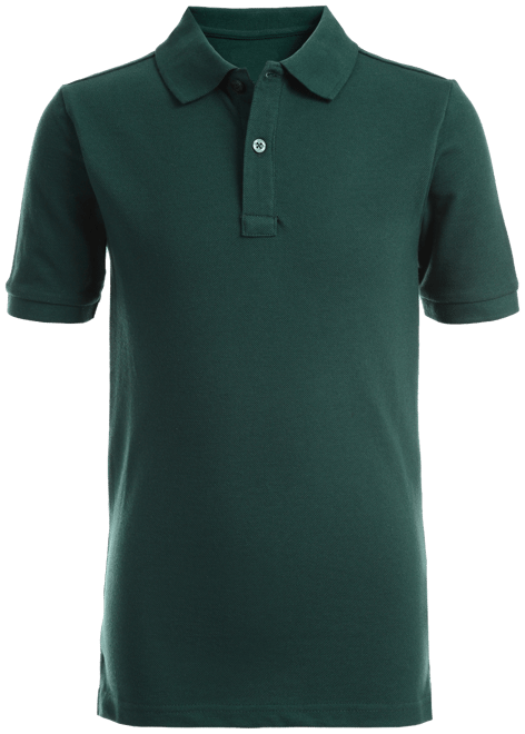 Big Boys Uniform Stretch Double Pique Polo