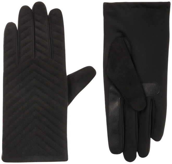 Women's isotoner Lined Water Repellent Microfiber Touchscreen Gloves