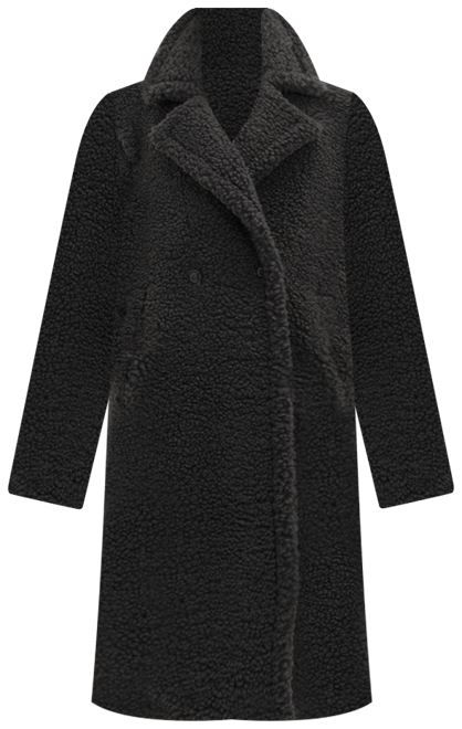 Gertrude Long Teddy Coat