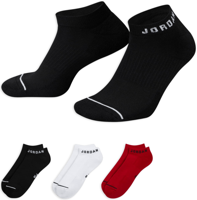 Jordan Everyday No-Show Socks (3 Pairs)