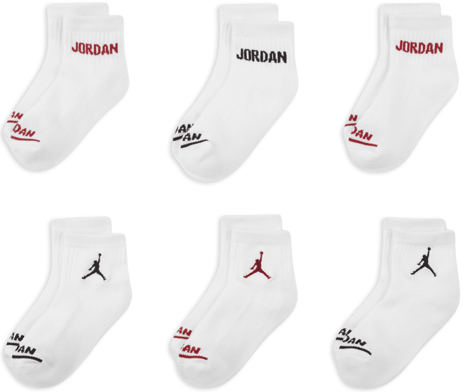 Jordan Younger Kids' Ankle Socks (6 Pairs)