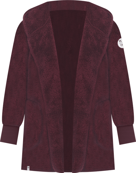 Women's Plush Hooded with Pockets Jacket