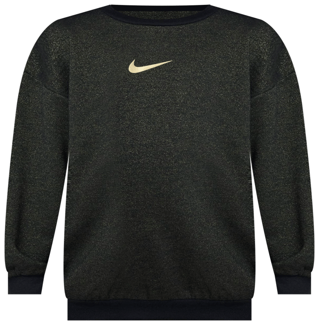 Sudadera de cuello redondo de tejido Fleece moteado Nike Sudadera infantil