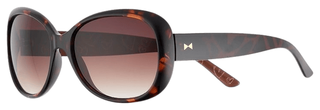 LC Lauren Conrad Belay Retro Square Wrap Sunglasses - Women, Med Brown