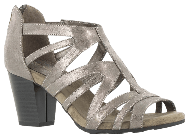 Easy street silver sandals top
