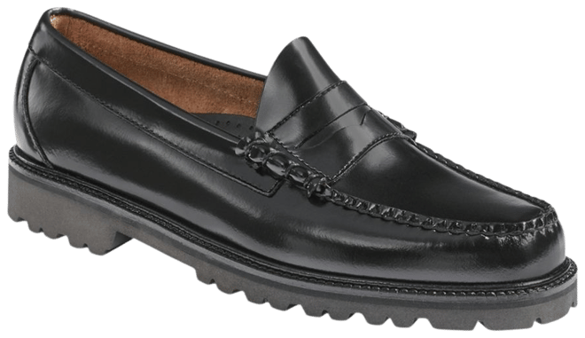 G.H.BASS G.H. Bass Men's Larson Lug Slip On Weejun Penny Loafers