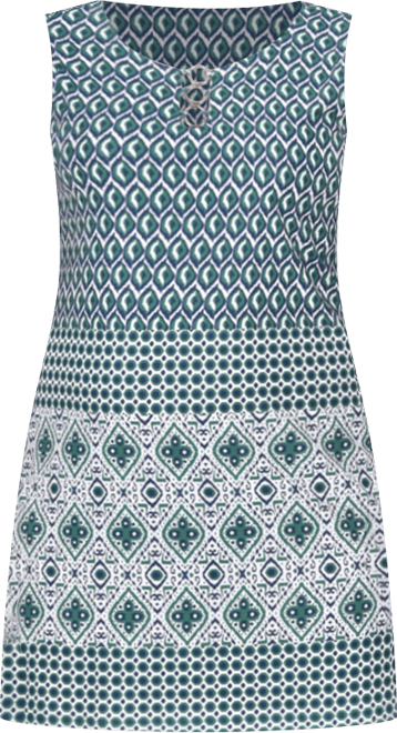 Plus Size Sleeveless Dress with 3 Rings