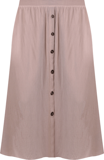 Plus Size Knee Length A-Line Skirt