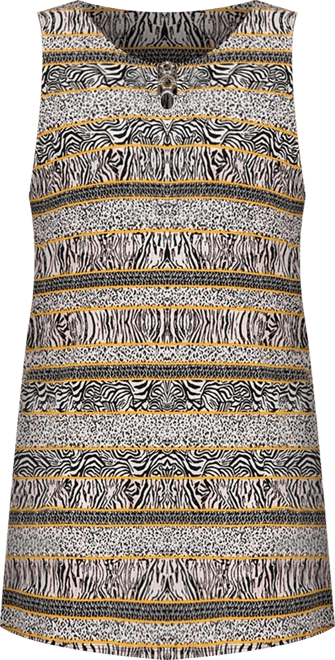 Plus Size Sleeveless Dress with 3 Rings