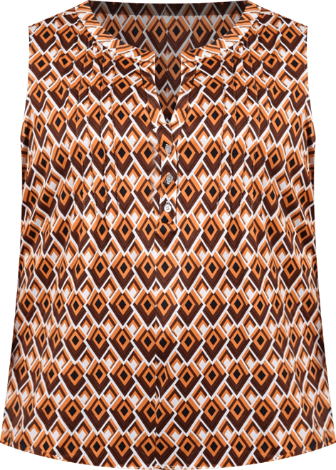 Plus Size Sleeveless Knit Y neck Top