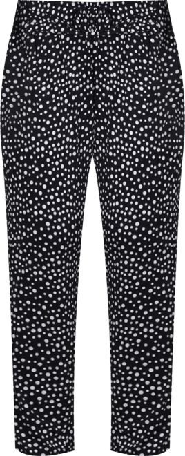 Plus Size Cropped Pull On Pants with Faux Belt