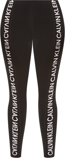 Calvin Klein Women's Performance Full Length Leggings - Black/White