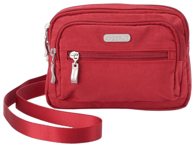 Women's baggallini best sale triple zip bagg