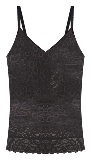 Bali womens Lace 'N Smooth Fajas Cami Df8l12 shapewear tops, Black, X-Large  US 