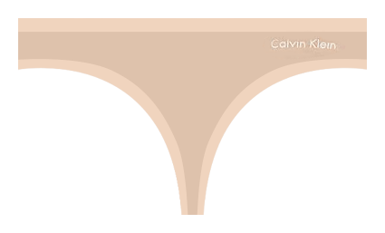 Women's Calvin Klein Form Thong Panty QD3643