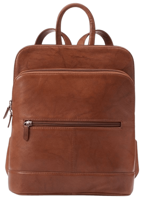 ili Adjustable Strap Leather Backpack