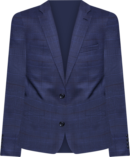 Men's Skinny Fit Wrinkle-Resistant Wool-Blend Suit Separate Jacket, Created for Macy's