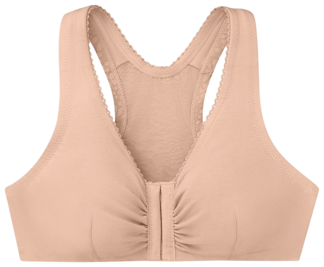 Plus Size Glamorise Full-Figure Complete Comfort Wire-free Cotton T-Back  Bra 1908
