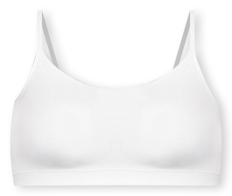 zuwimk Bras For Women Plus Size,Women's T-Shirts Modern Micro Seamfree Cami  Strap Bralette White,L 