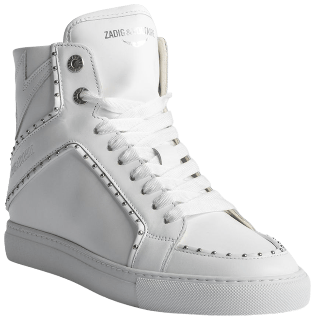 Zadig & Voltaire Women's ZV1747 High Flash Studded Trim High Top