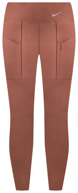 Nike Go 7/8-Leggings mit hohem Bund und Taschen für Damen