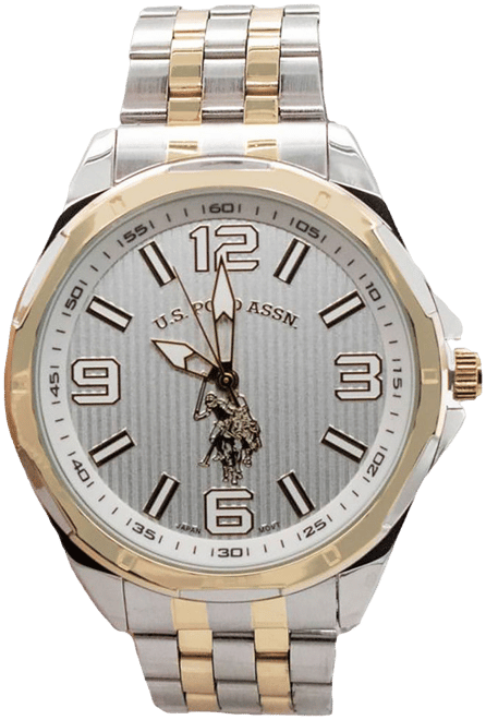 U.S. Polo Assn. Mens Two Tone Bracelet Watch Usc80718jc - JCPenney