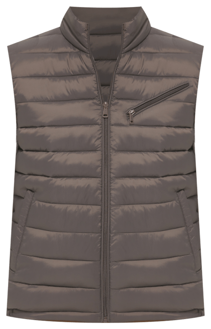 Men's Zip-Front Puffer Vest