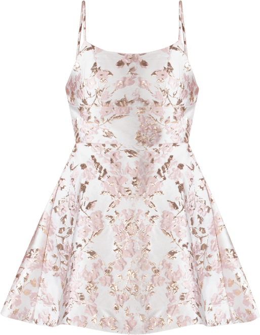 Juniors' Lace-Up A-Line Dress