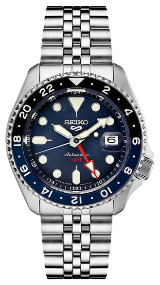 Seiko 5 Sports Stainless Blue Dial Watch belk