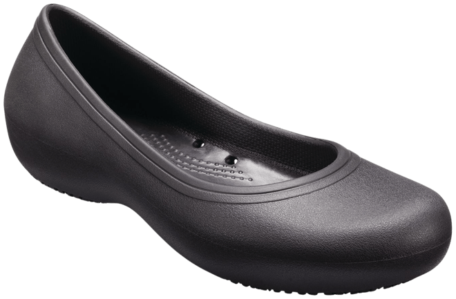 Crocs black hot sale work shoes