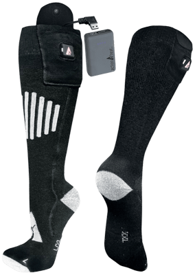 ActionHeat Cotton 5V Battery Heated Socks