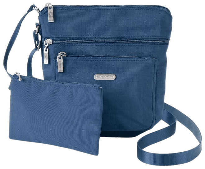 Baggallini Pocket Crossbody Bag with RFID Blocking Wristlet