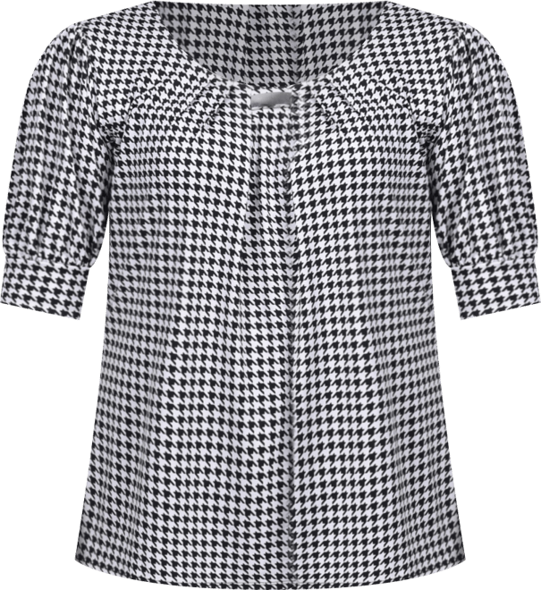 Petite Printed Balloon Sleeve Top