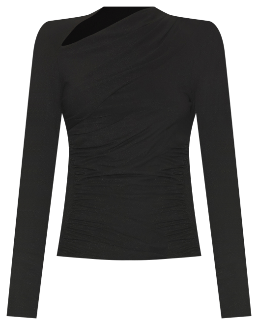 Lurex Jersey Slash Top