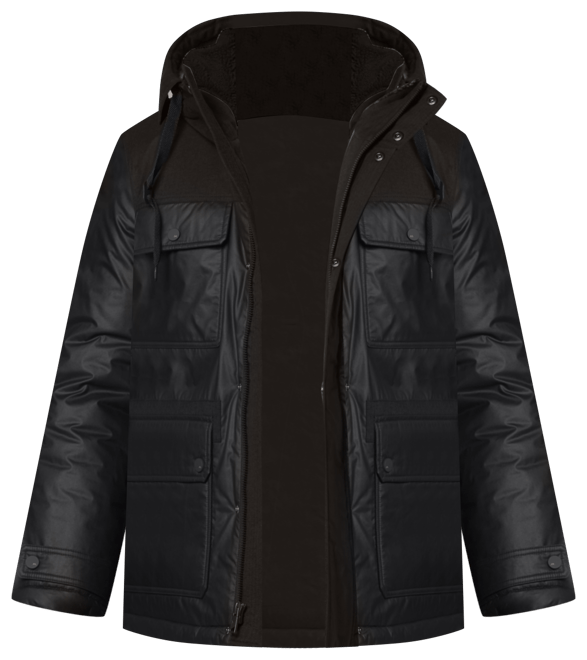 Men's Harrigan Resin & Faux Wool Combo Parka