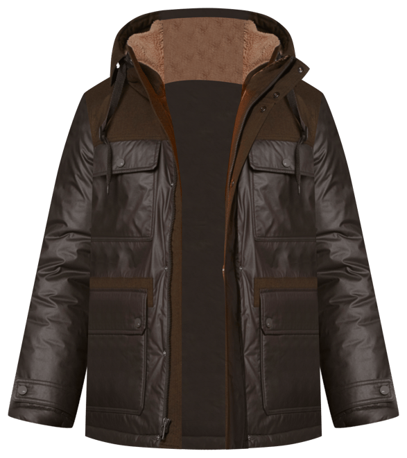 Men's Harrigan Resin & Faux Wool Combo Parka