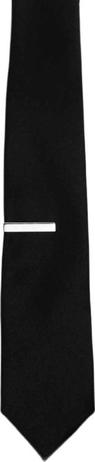 Men's Solid Tie & 1-1/2" Tie Bar Set