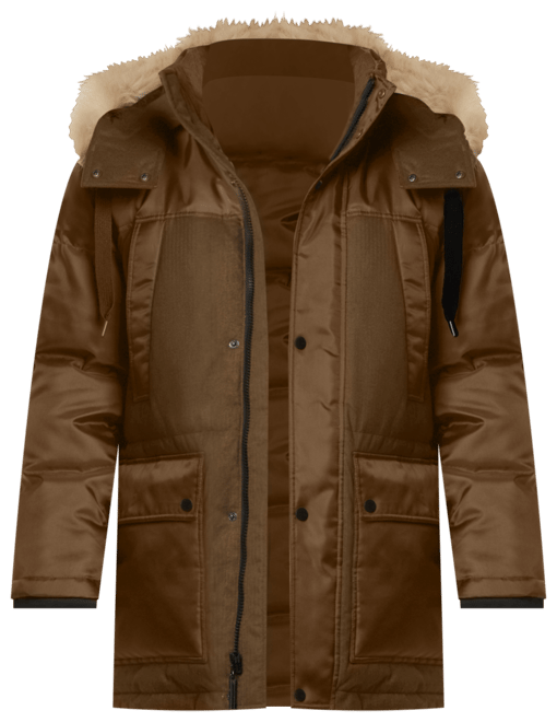 Men's Tripp Oxford Poly & Faux Wool Combo Down Parka