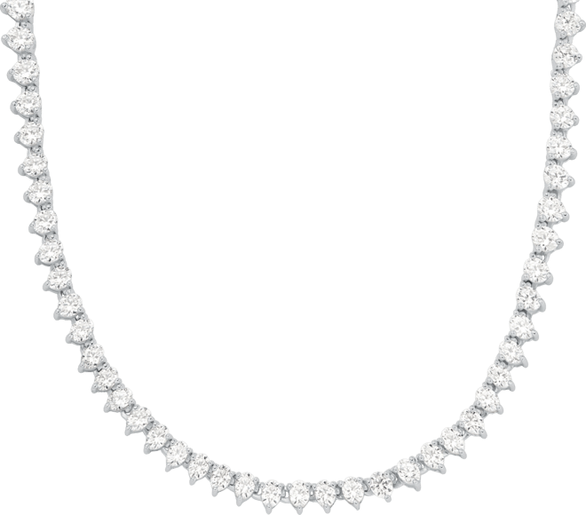 Sterling Silver Tennis Necklace