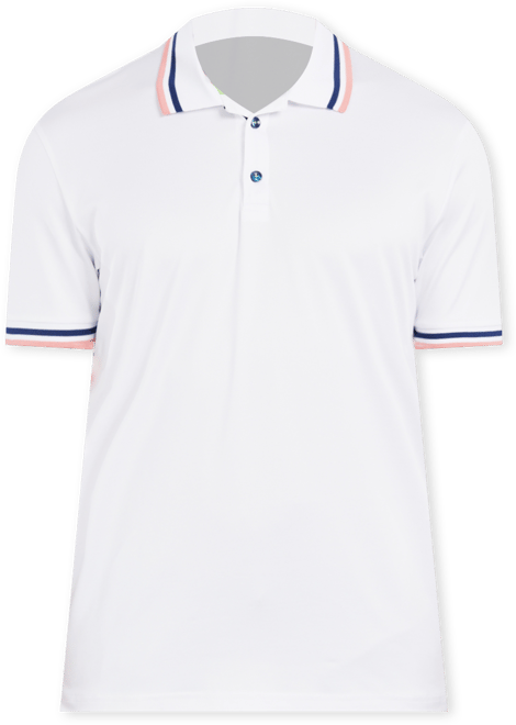 Men's Slim Fit Solid Tipped Performance Polo