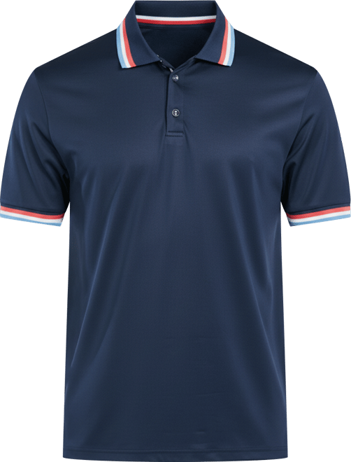 Men's Slim Fit Solid Tipped Performance Polo