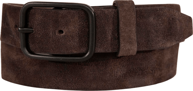 Men's Distressed Suede Leather Belt