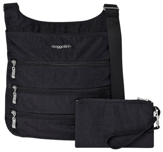 Women's Baggallini Big Zipper Bag with RFID Pouch